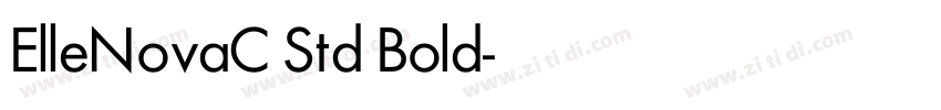 ElleNovaC Std Bold字体转换 ElleNovaC Std Bold字体转换
